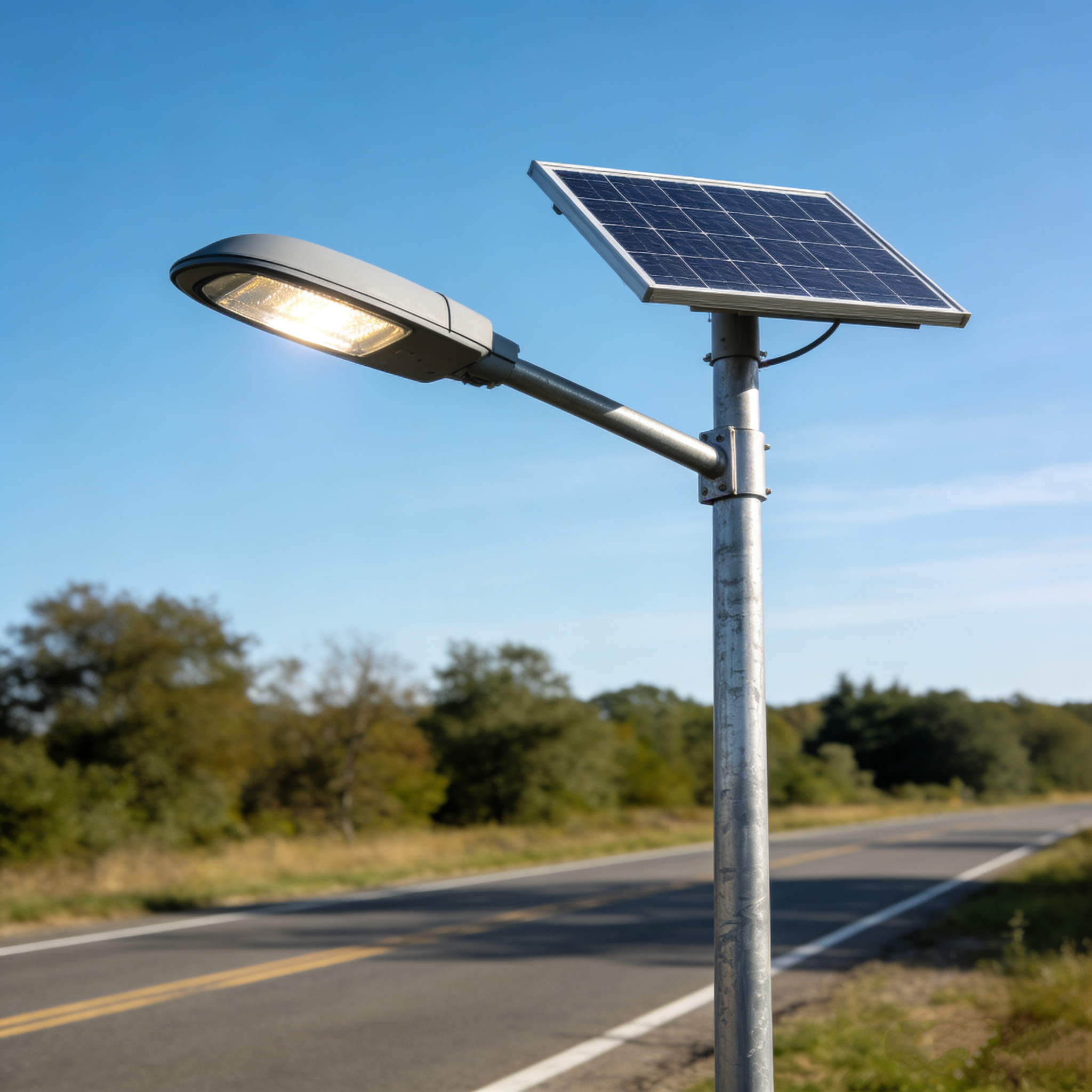 High-Efficiency 100W LED Solar Street Light with Warranty